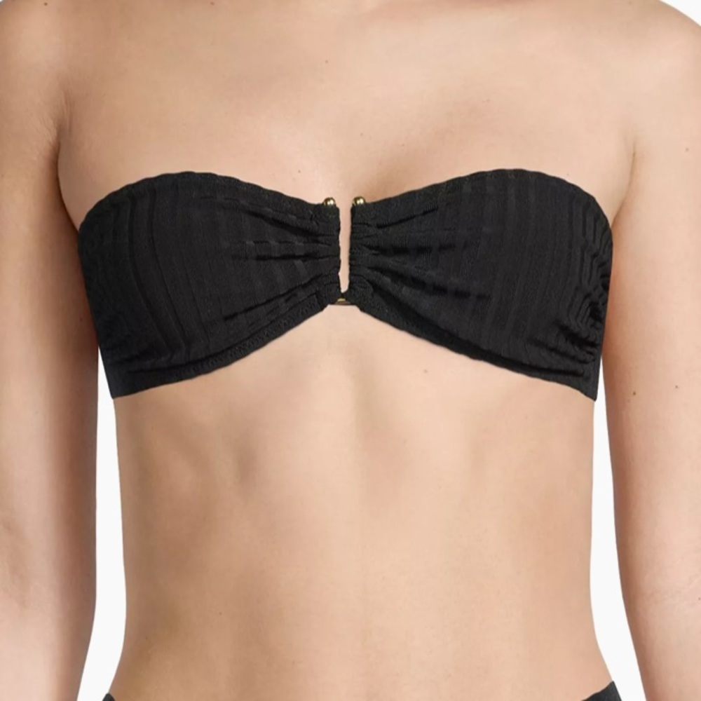 NWOT - SOLID & STRIPED TATI RIBBED BIKINI TOP
